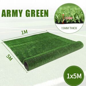 Kingso - 3.3x16.4ft 1x5m Artificial Grass Fake Turf Synthetic Landscape Faux Lawn Patio Mat Garden