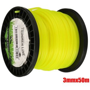 DRILLPRO 3mm Heavy Duty Round Nylon Strimmer Trimmer Line 50m lbtn