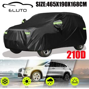 Kingso - 465x190mx168cm suv Car Cover Waterproof Car Cover All Weather uv Protection uv Outdoor Windshield Flash Cover Striped with Reflective Strips