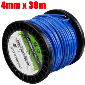 KINGSO 4mm Heavy Duty Nylon Round Trimmer Line Brushcutter Rope Blue 30M