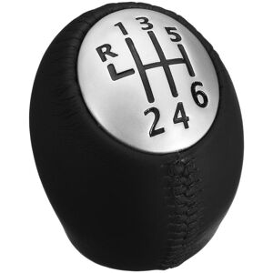 Drillpro - 6 Speed Gear Knob For Renault Megane Clio Laguna Vauxhall Opel Leather Style lbtn