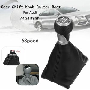 Kingso - 6-Speed Manual Gear Shift Knob For Audi A4 S4 B8 8K S-Line