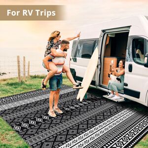 Drillpro - 6'x9' Bohimian Outdoor Rugs for Patio Mat Reversible rv Camping Rug Picnic uk