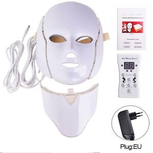 WOOSIEN 7 Colors led facial mask led photon therapy face mask machine light therapy acne mask neck beauty led mask skin care tool Eu