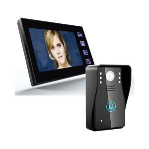 Woosien - 7 Inch video door phone doorbell intercom kit 1-camera 2-monitor night vision with ir-cut 1000tvl camera 1 camera 1 monitor