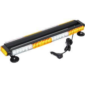 Drillpro - Amber&White 54 led Recovery Light Bar 660mm 12v 24v Flashing Beacon Truck Light lbtn