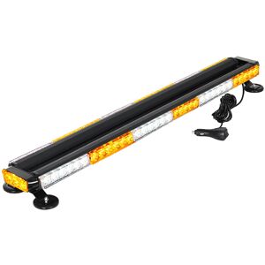 Drillpro - Amber&White 78 led Recovery Light Bar 910mm 10-30V dc Flashing Beacon Truck Light lbtn