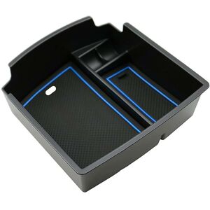 Woosien - Car Console Armrest Box Holder Interior Organizer Glove Tray For 2018-2022 Blue