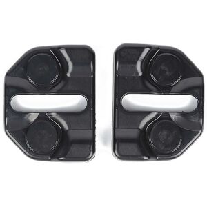 Woosien - Car Door Lock Cover Buckle Decoration Stickers For Jimny 2007-2017 Accessories Black