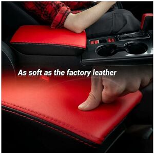 WOOSIEN Black Microfiber Leather Interior Control Armrest Box Cover For 11th Gen Sedan 2022