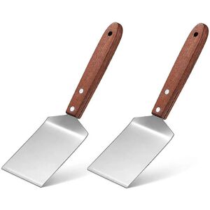 Woosien - Cookie Shovel Stainless Steel Heavy Duty Shovel Small Metal Shovel 2pcs