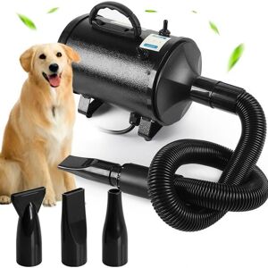 Woosien - Dog cat pet grooming hair dryer with heater adjustable speed pet hair dryer high velocity pet dryer with hose/nozzles/manual