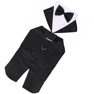 Woosien - Dog formal wedding shirt cotton tuxedo pet fashion suit for cosplay wedding 2xl