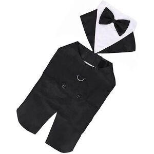 Woosien - Dog formal wedding shirt cotton tuxedo pet fashion suit for cosplay wedding s