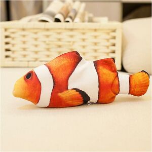 WOOSIEN Electric floppy fish cat toys interactive catnip automatic flopping rechargeable realistic fish moving pet product for cats chew Cat toy fish-a