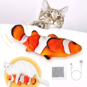 Woosien - Electric floppy fish cat toys interactive catnip automatic flopping rechargeable realistic fish moving pet product for cats chew Cat toy