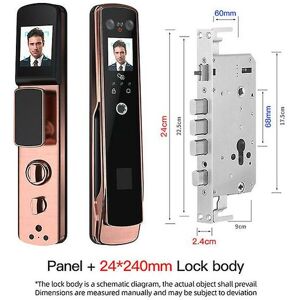 WOOSIEN Hawatta face recognition door lock fingerprint password smart electric digital lock security safe smart home palm print unlock C2 24240