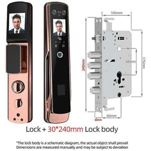 WOOSIEN Hawatta face recognition door lock fingerprint password smart electric digital lock security safe smart home palm print unlock C2 30240