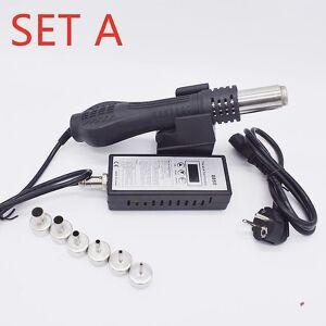 Woosien - Hot air gun 8858 smd rework desoldering station hot air blower welding repair tools Set a