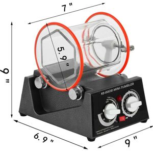 WOOSIEN Jewelry polisher tumbler 3kg mini polisher tumbler rotary tumbler surface polisher jewelry polishing finishing machine