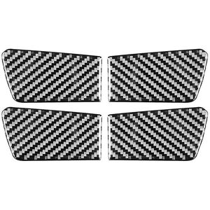 WOOSIEN Carbon Fiber Car Inner Door Bowl Cover Sticker For 8th 2011-2014 Accessories