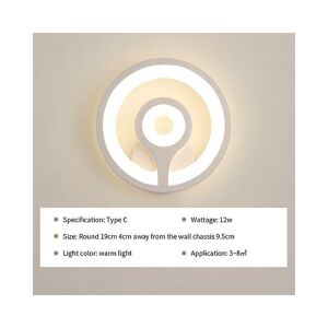 WOOSIEN Led wall lamp modern indoor sconce for bedroom bedside living room aisle corridor stairs home decorative antlers light fixtures Warm whiteType c