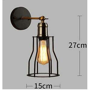 WOOSIEN Led wall light retro loft industrial wall lamp black e27 vintage sconces wall lamp industrial lighting fixture indoor b