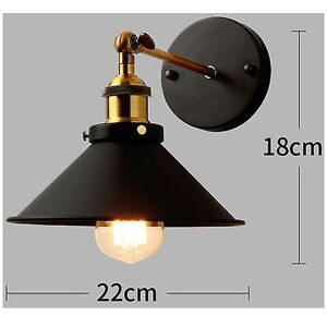 WOOSIEN Led wall light retro loft industrial wall lamp black e27 vintage sconces wall lamp industrial lighting fixture indoor i