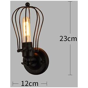 WOOSIEN Led wall light retro loft industrial wall lamp black e27 vintage sconces wall lamp industrial lighting fixture indoor K