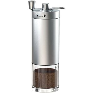 WOOSIEN Manual coffee grinder, portable coffee bean grinder with adjustable ceramic burr, for office use