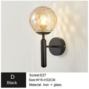 WOOSIEN Modern led wall lamp living room decoration bedroom bedside bathroom cabinets simple tv background for home wall sconce indoor d black