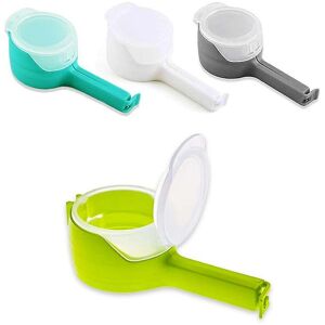 WOOSIEN Pack Food Storage Bag Locking Clips with Spout Spout Chip Bag Clips Great for Kitchen Food Storage