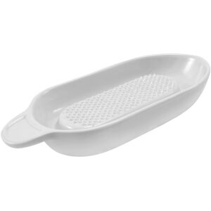 WOOSIEN Porcelain grater plate for ginger, garlic and for kitchen, for stovetop meat mincer