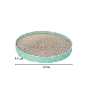 Woosien - Round cat scratching post scratcher cardboard bed for cat scraper durable scratching pads board cat toy furniture sofa protector