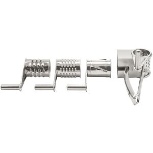 WOOSIEN Set of cheese slicer, slicer, chopper with 4 interchangeable stainless steel ultra-sharp cylinders