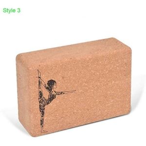 Woosien - Soft nature wood yoga brick cork yoga block body shaping gym and home work out eco friendly Blue