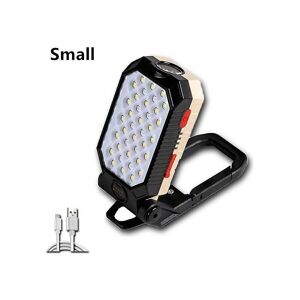 WOOSIEN Strong magnetic work light usb rechargeable led cob portable flashlight adjustable waterproof camping with power display Typeb small