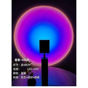 WOOSIEN Sun sets living room bar floor lighting halo rainbow projection sunset afterglow color decoration atmosphere table lamp 1.6m floor lampFuchsia