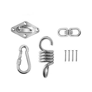 WOOSIEN Swivel hooks for hammock swing chairs stainless steel hanging seat accessories kit for ceiling/indoor/outdoor