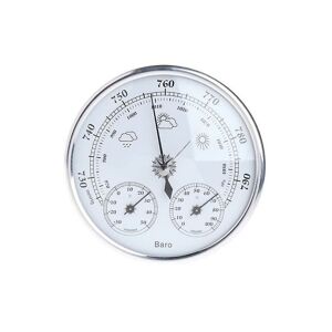 Woosien - Wall mounted household barometer thermometer hygrometer weather station hanging White