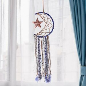 DRILLPRO Wind Chimes Moon Star Catcher Tassel Macrame Feathers Tapestry Wall Hanging Home lbtn