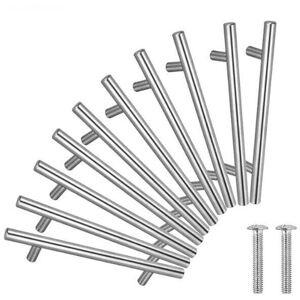LINGHHANG 20PCS Door Handle T-Bar Kitchen Door Furniture Handles Stainless Steel - Center Distance 64mm