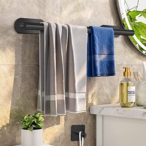 Linghhang - Bathroom Towel Holder,8PCS High Quality Thickened 304 Stainless Steel Bathroom Accessories,No Drilling Towel Rack Ad