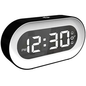Tinor - Digital Alarm Clock, Adjustable Light and Volume, Bedside Clock with Dual Alarm, Snooze and Auto Shut-Off Function, Battery Powered and usb