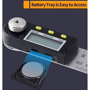 Linghhang - Digital Angle Finder 0-360° Digital Inclinometer Stainless Steel Protractor Angle Ruler with lcd Display for Woodworking Construction