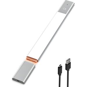 TINOR Led Closet Light 40cm Motion Sensor Indoor, Wireless led Kitchen Strip Light, 3500K Cabinet Light with 3 Lighting Modes, usb Rechargeable, led Night