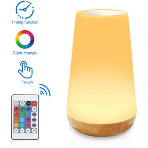 TINOR Led Night Light Bedside Lamp Color Touch Night Light Remote Control Adjustable Brightness Charging Suitable for Bedroom Children's Room Living Room