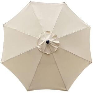 TINOR Parasol Cover, 8 Ribs, 3m, Waterproof, uv Resistant, Replacement Fabric, for Patio, Outdoor, Terrace, Beige