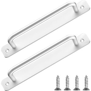 Linghhang - 2pcs Self-Adhesive Furniture Handle, Cupboard Handles, Kitchen Handles, Furniture Handles, Door Handles for Wardrobe, Sliding Door,