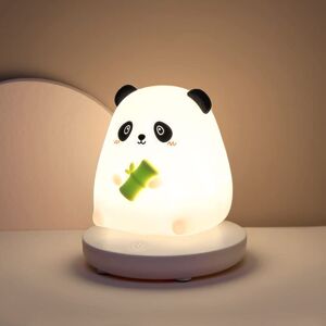 TINOR Rechargeable Night Light for Kids, Lovely Panda Night Light 3 Colors, Baby Night Light, Soft Silicone Baby Night Light, led Bedside Lamp for Kids and